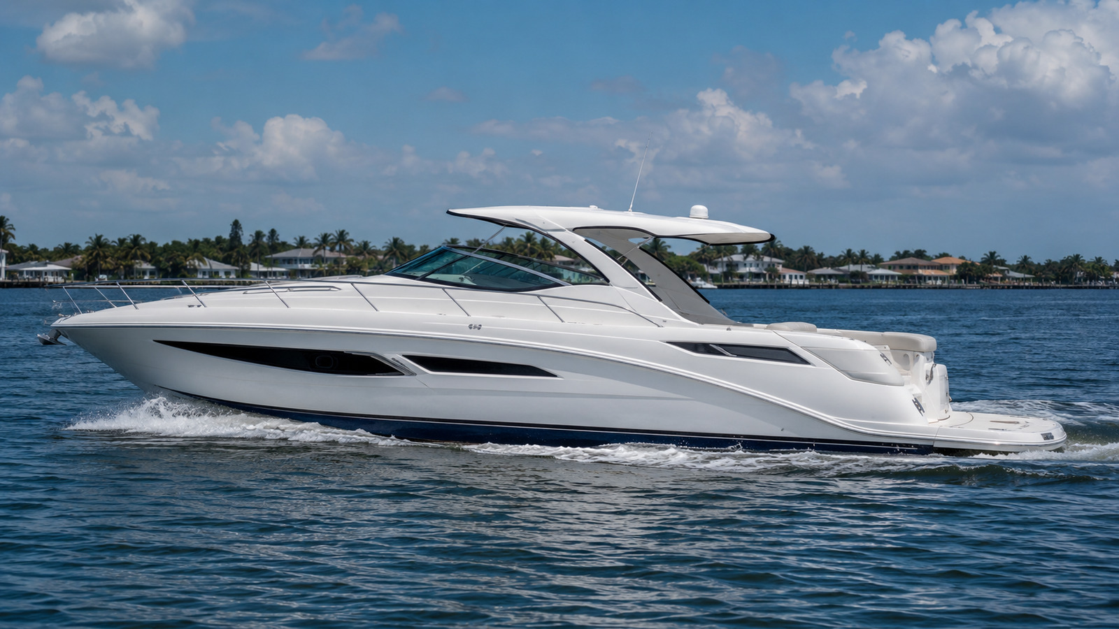 sea ray sun sport 400 full profile running 04
