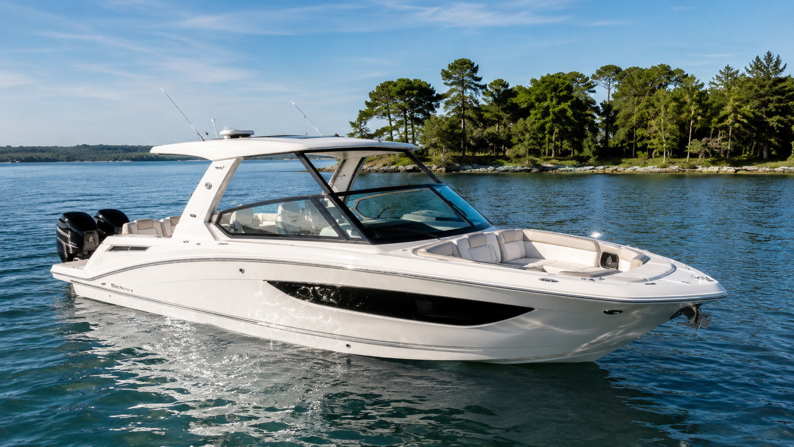 sea ray sundancer 320 outboard premium exterior hero 25