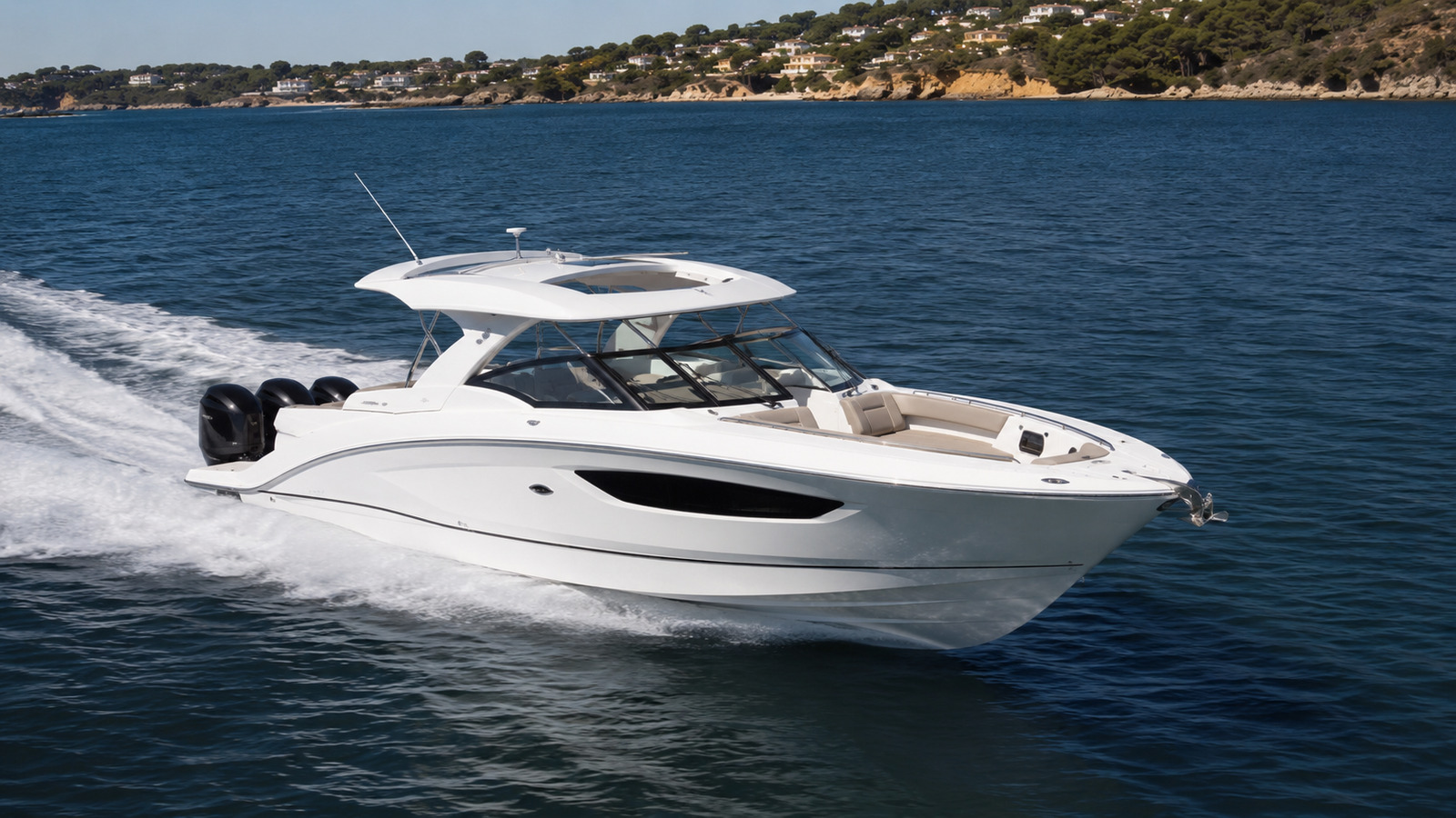 sea ray sundancer 370 outboard elevated exterior 08