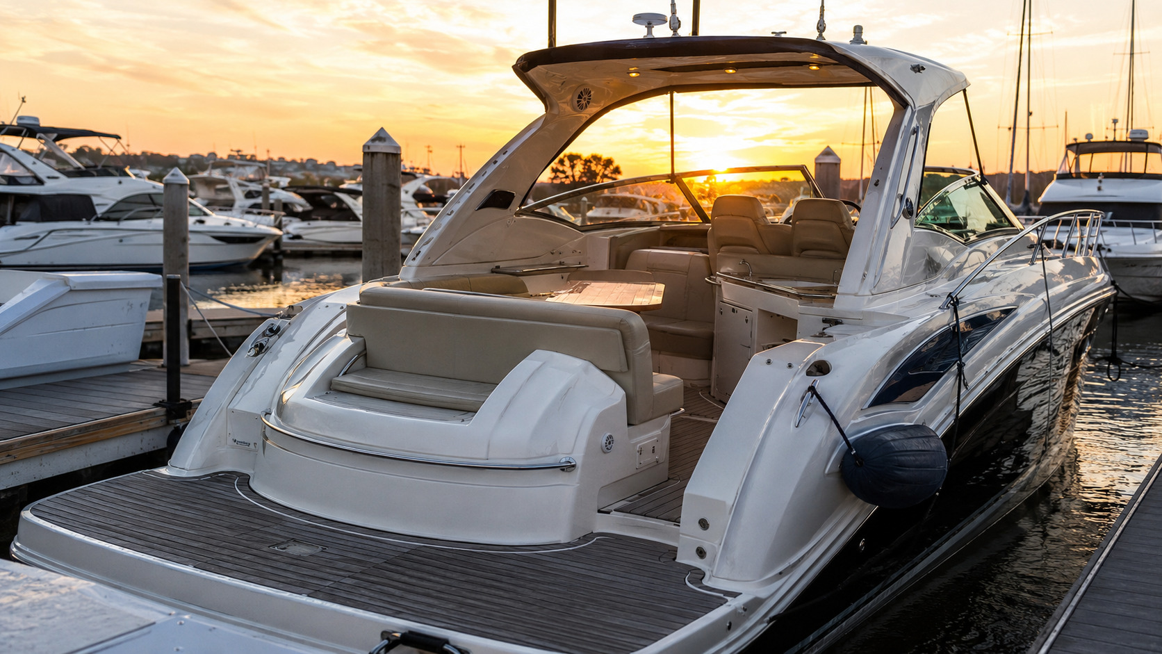sea ray sundancer dockside profile 06