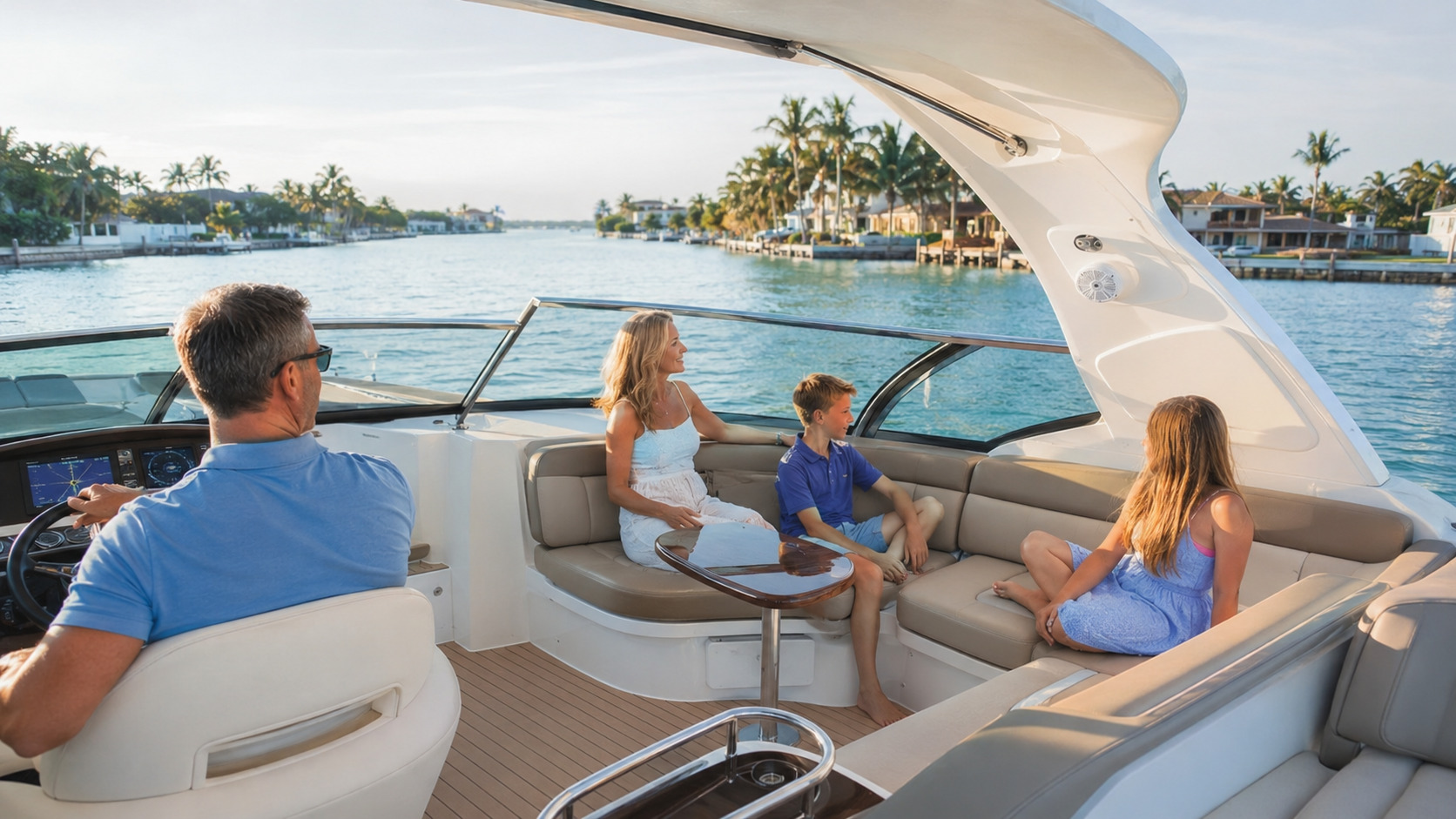 sea ray sundancer family cruising 09