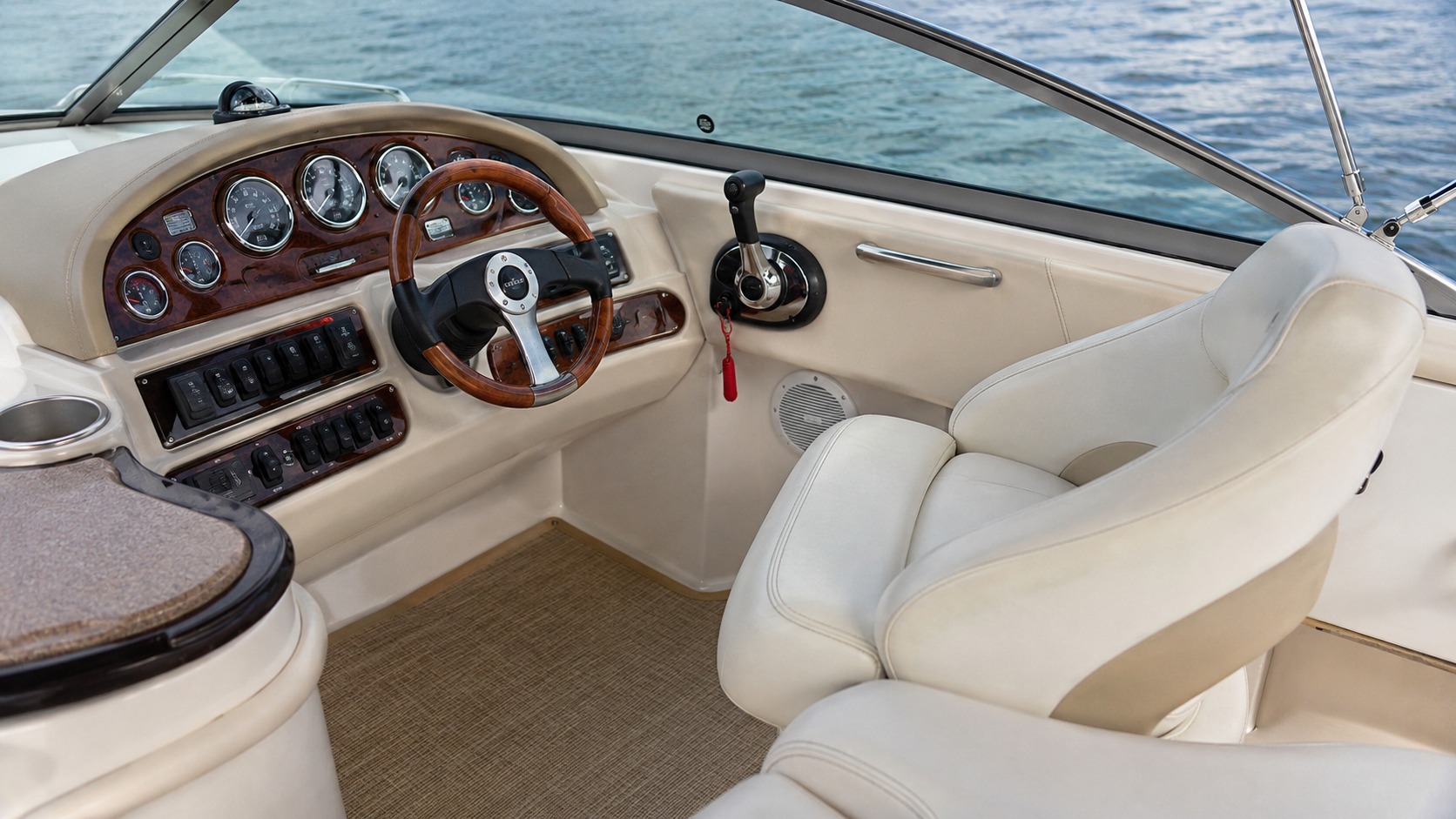 sea ray sundeck helm interior 19