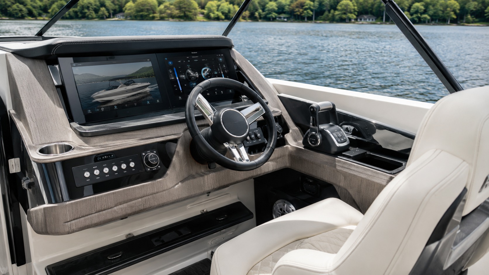 sea ray surf helm interior 13