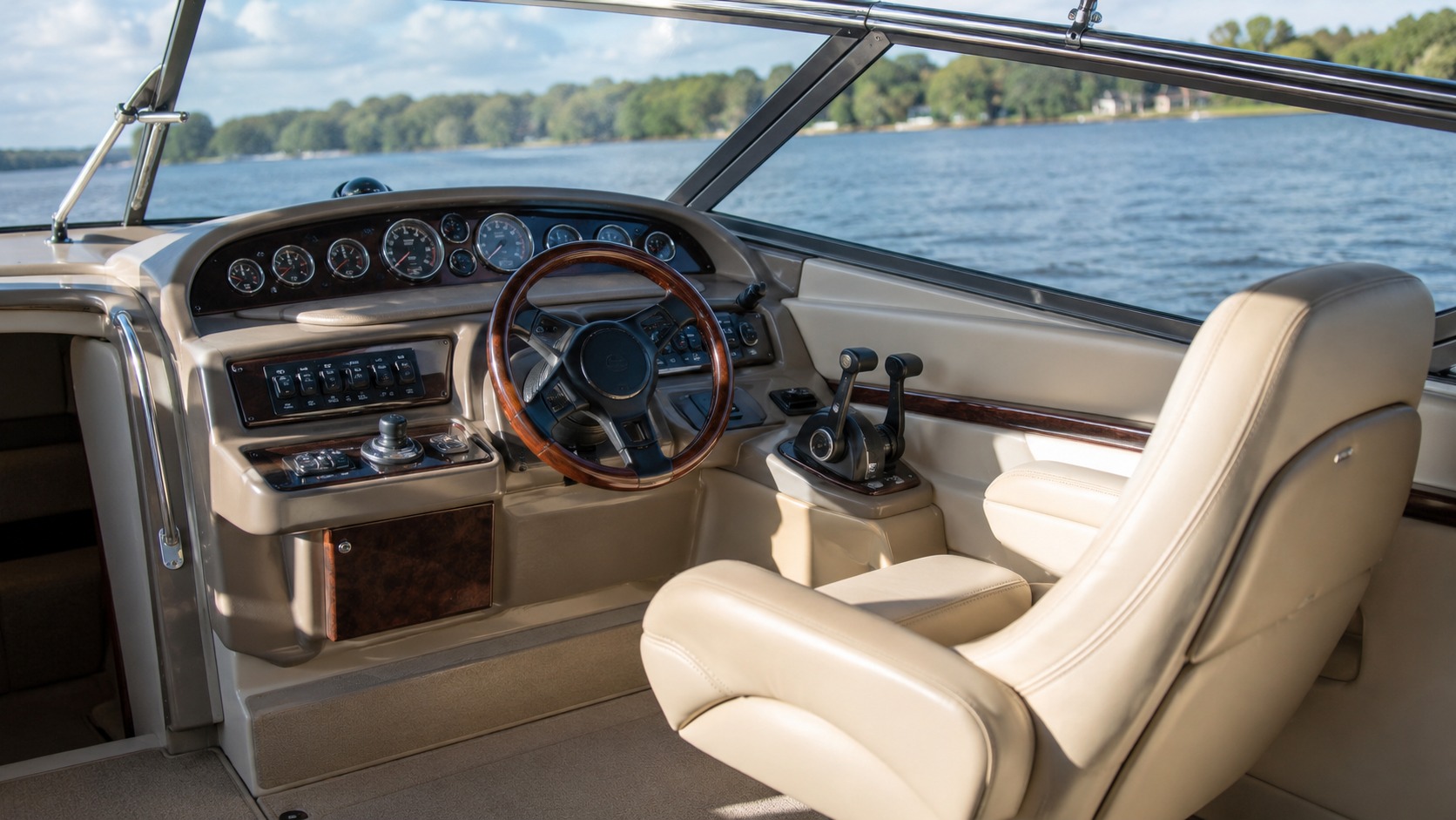 sea ray weekender helm interior 13