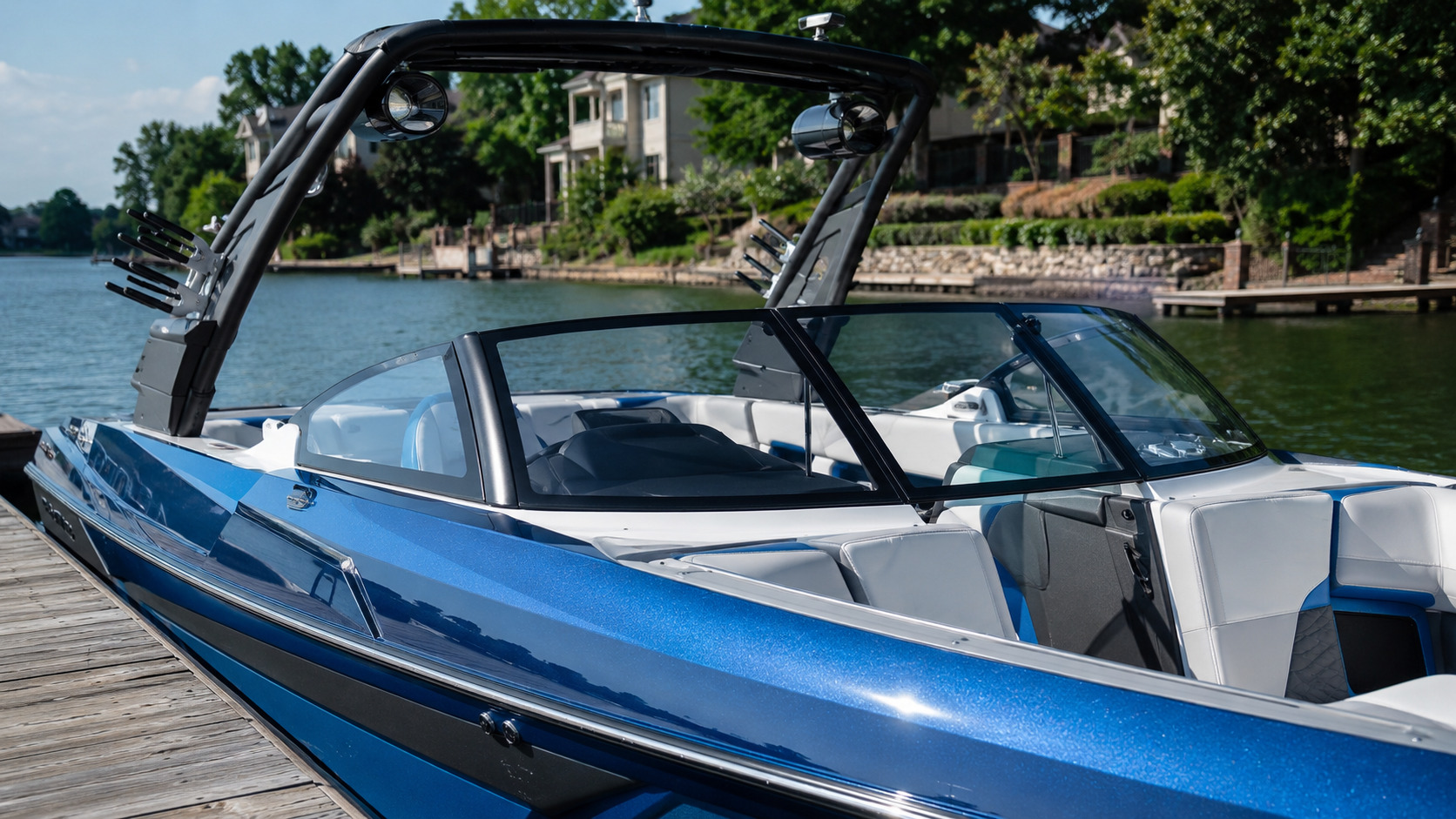 malibu boats m series m230 tower windshield angle 06