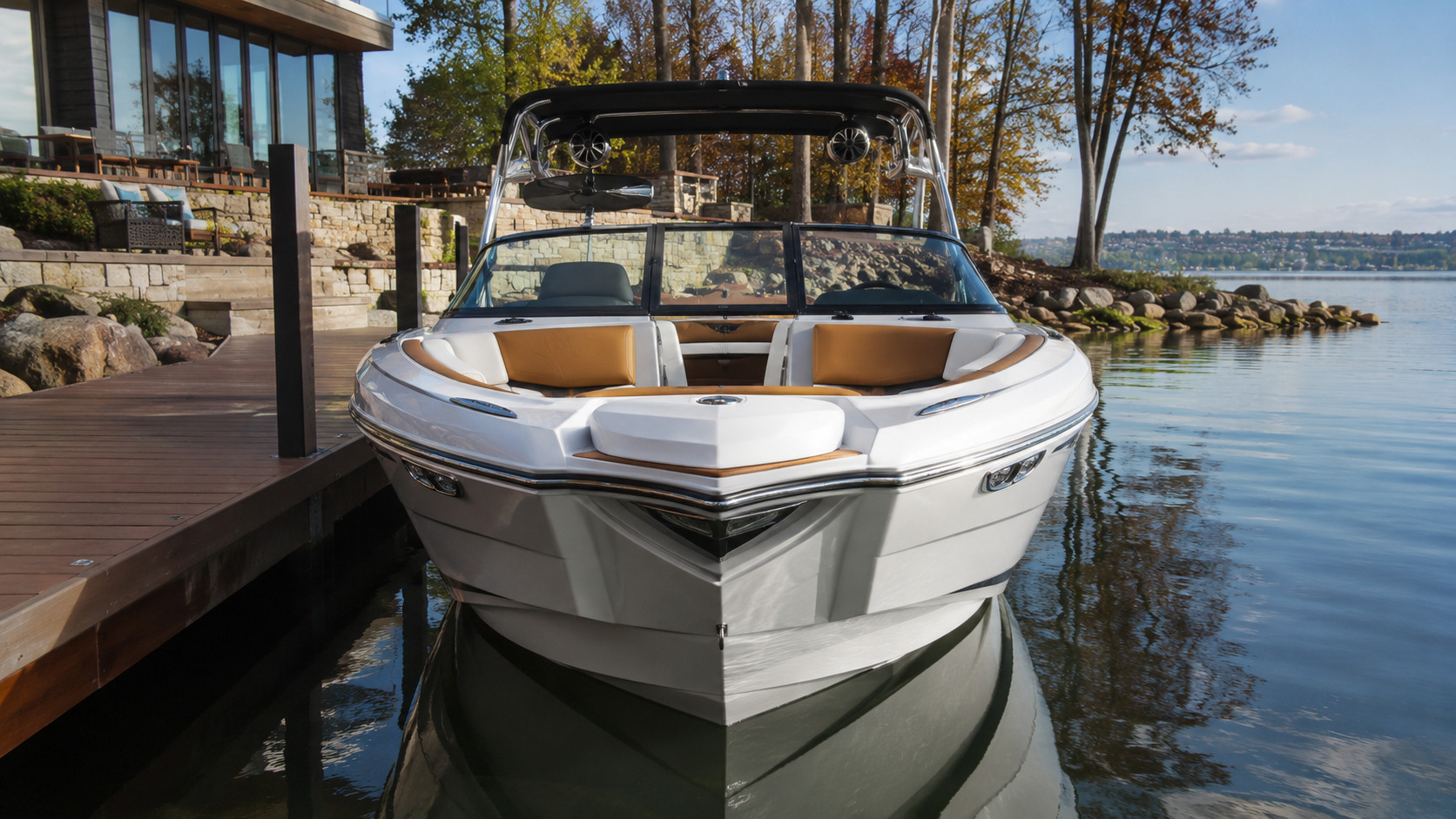 malibu boats m series m242 private dock bow on 17