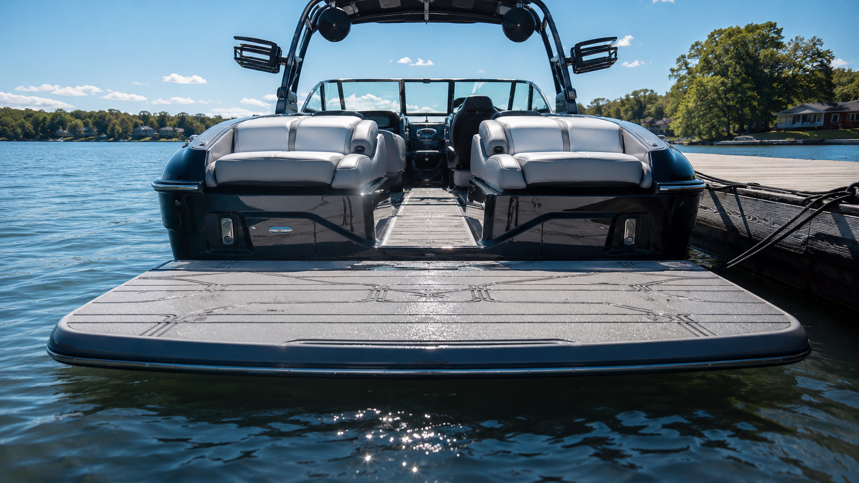 malibu boats m series m242 swim platform angle 12