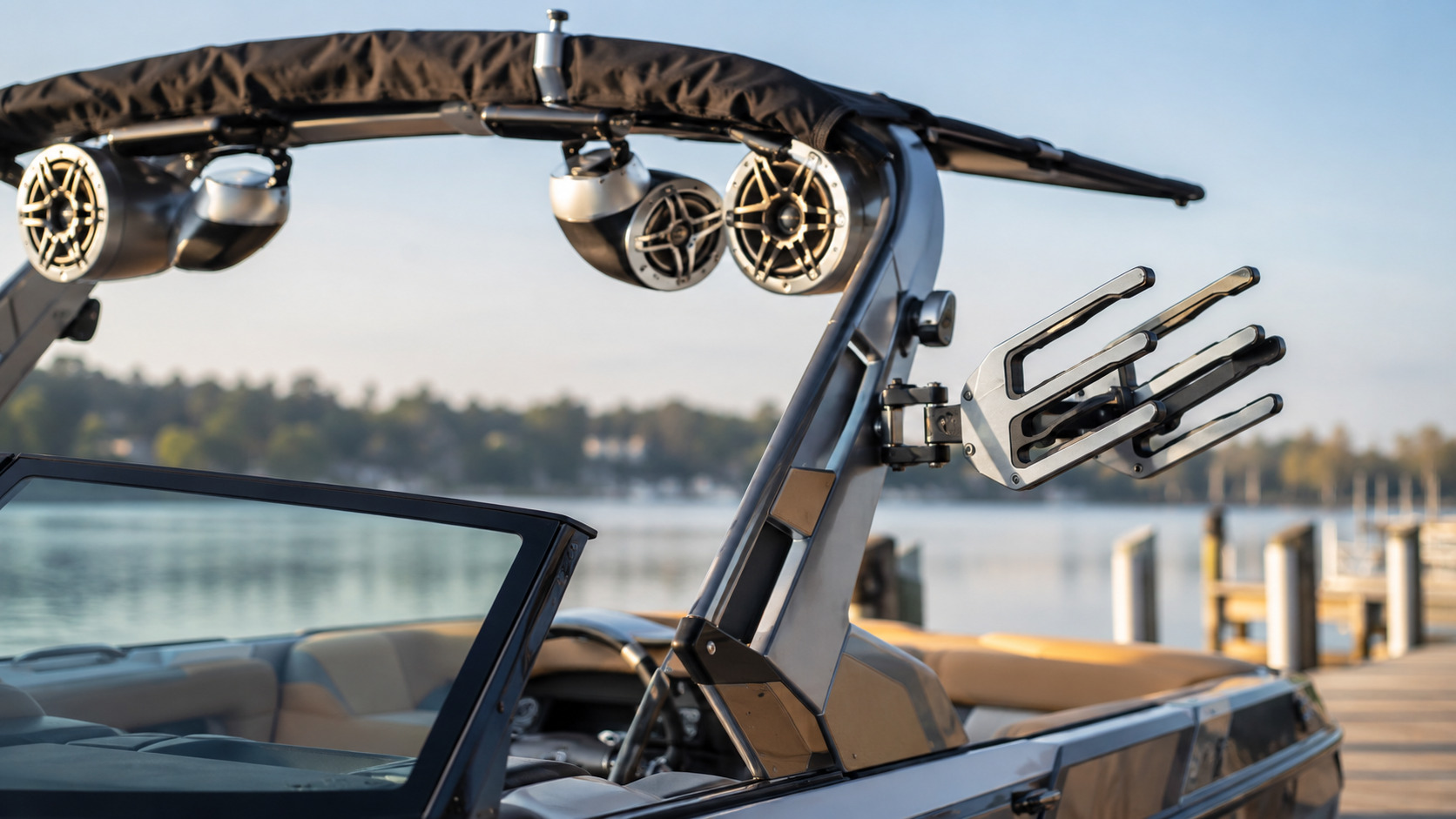 malibu boats m series m242 tower rack detail 18
