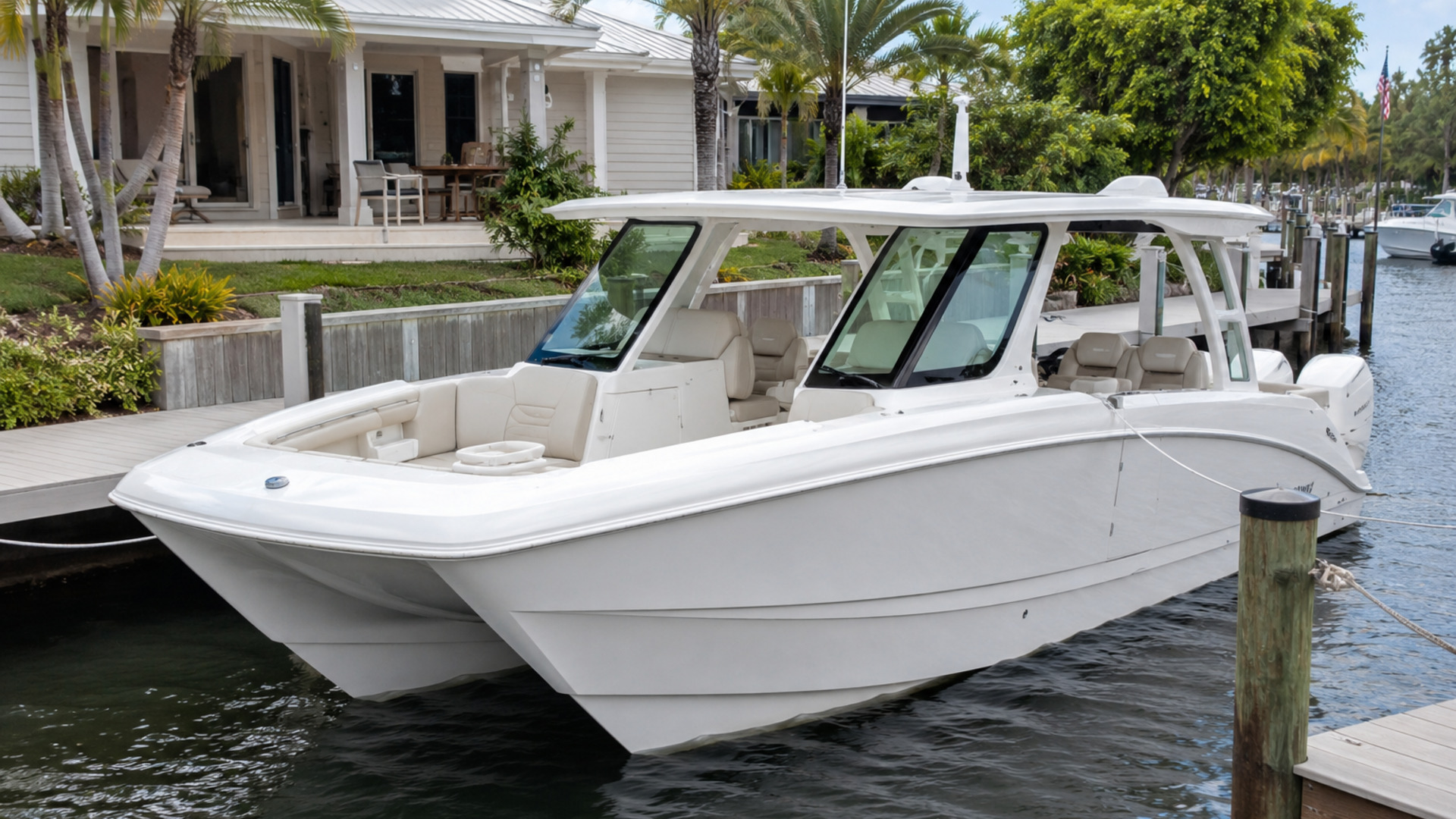 pursuit boats dc 306 coastal home dock 15