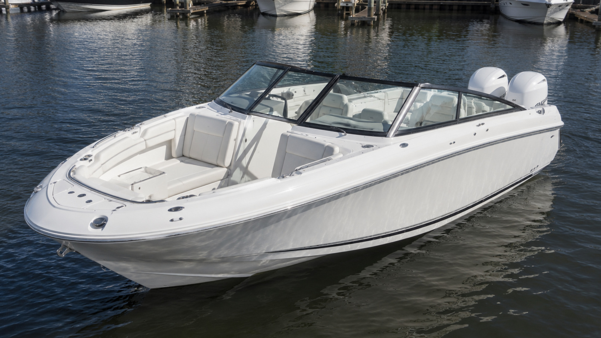 pursuit boats dc 306 elevated wide exterior 05