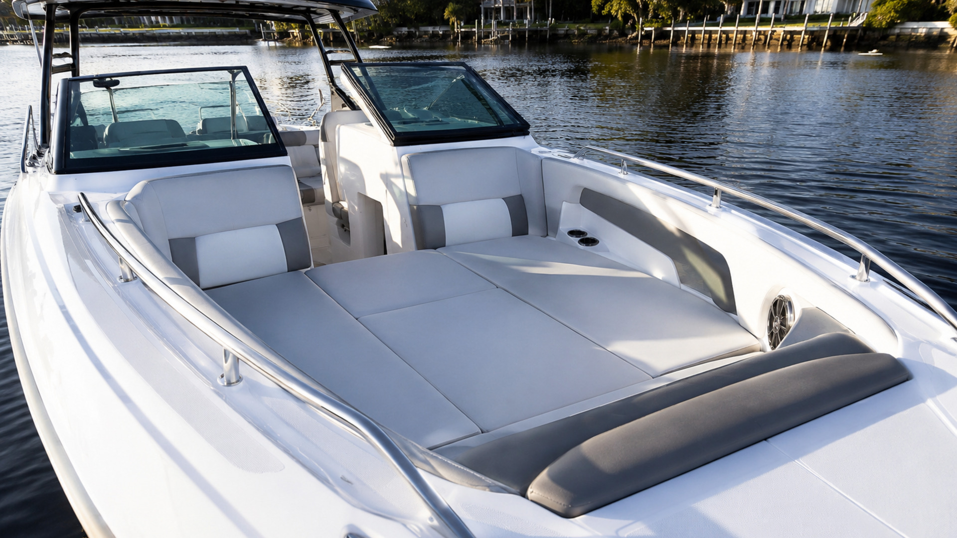 pursuit boats dc 365 bow lounge angle 06
