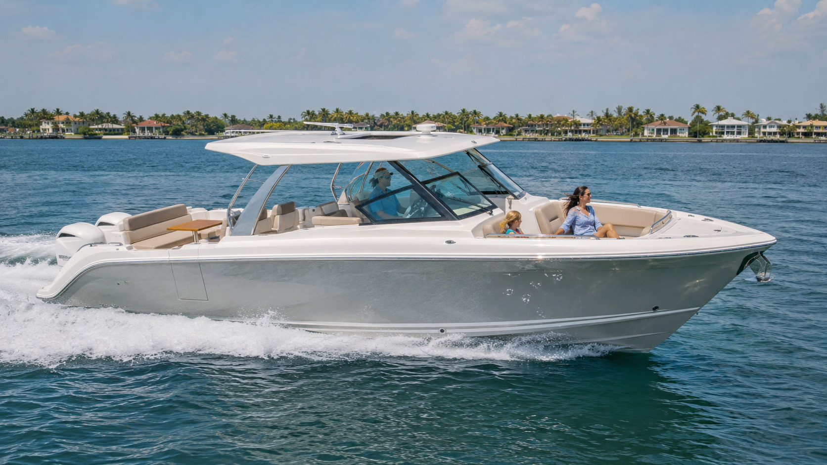 pursuit boats dual console open water cruising 18