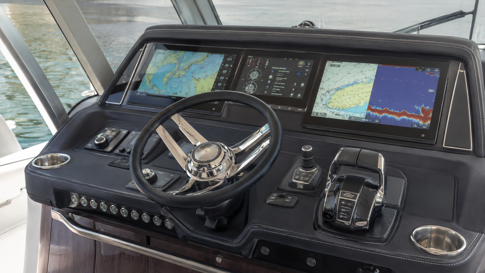 pursuit boats offshore helm electronics 12