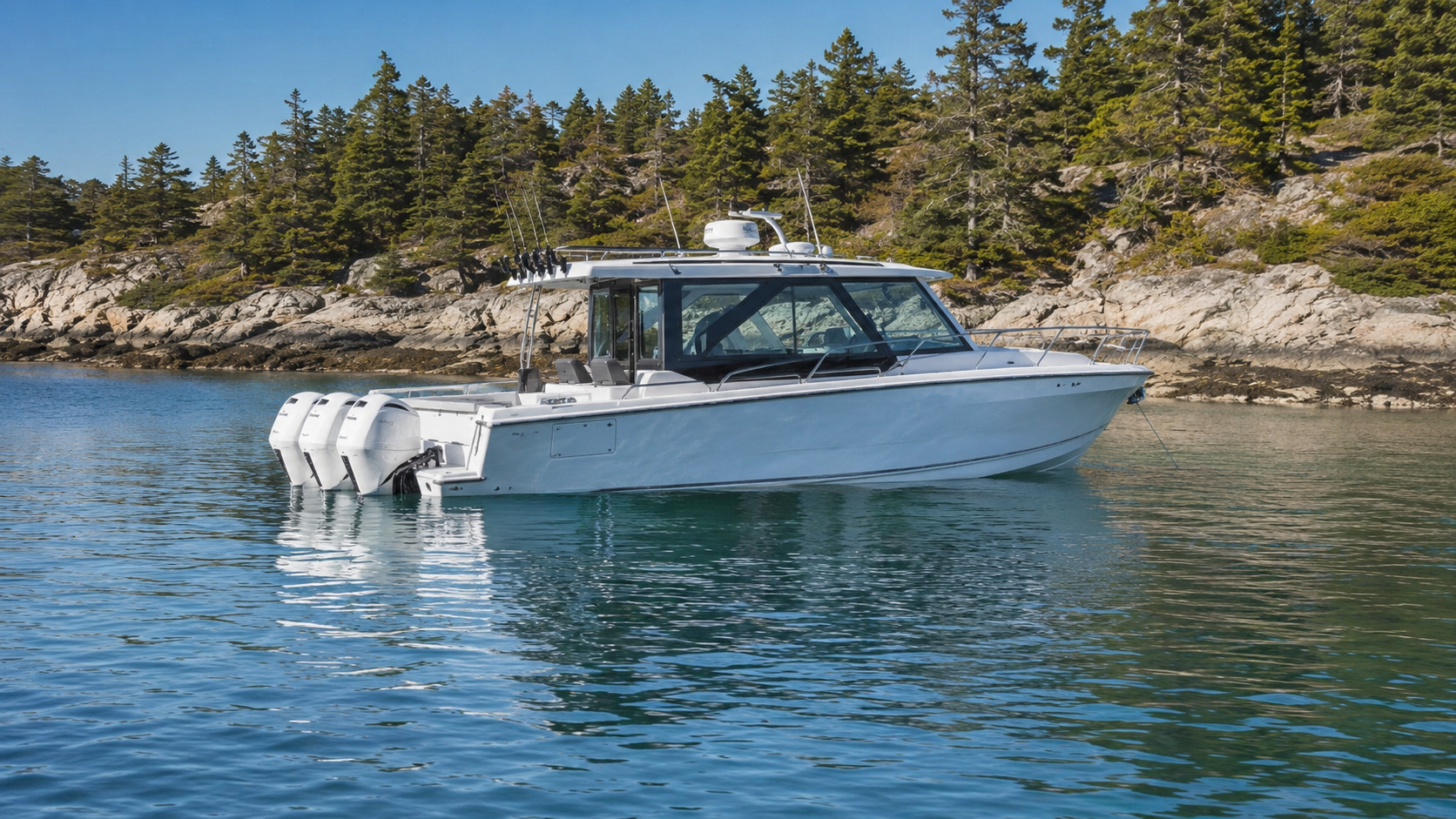 pursuit boats offshore os 405 quiet cove anchored 21