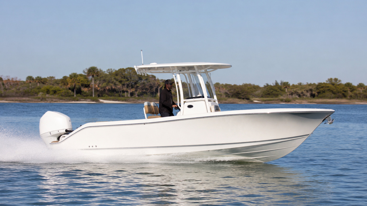 pursuit boats s 248 side profile underway 10