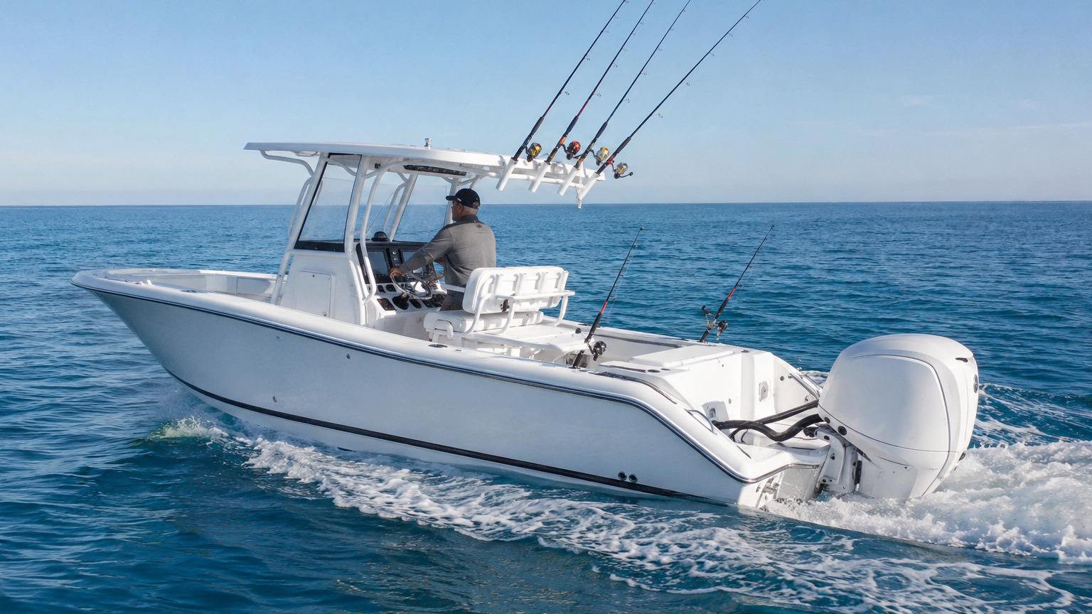 pursuit boats s 248 trolling setup 15