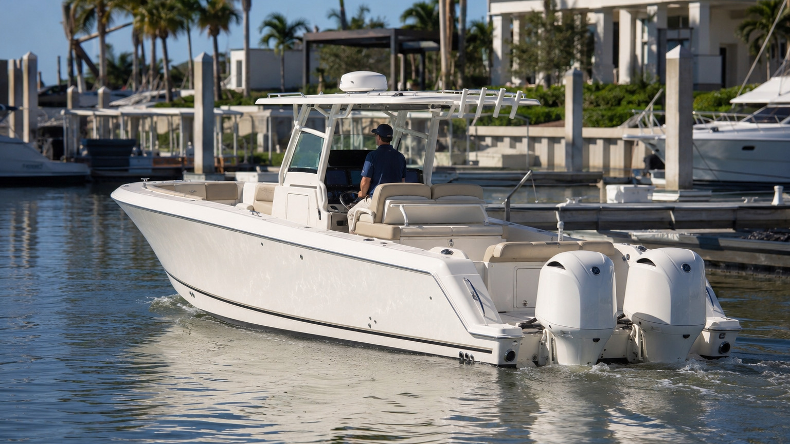 pursuit boats s 268 premium marina arrival 11