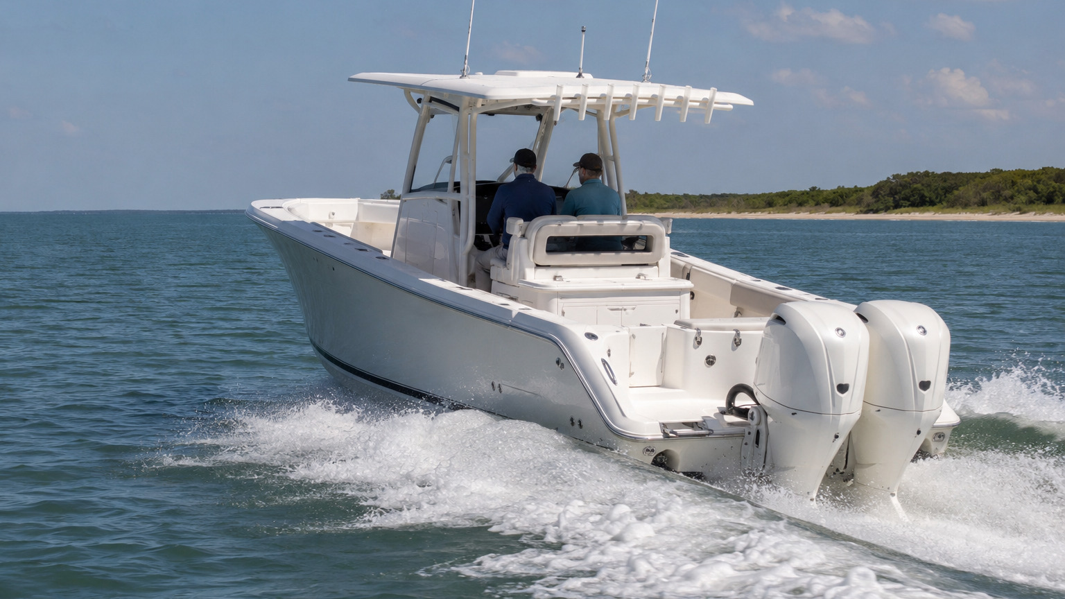 pursuit boats s 268 rear quarter running 03