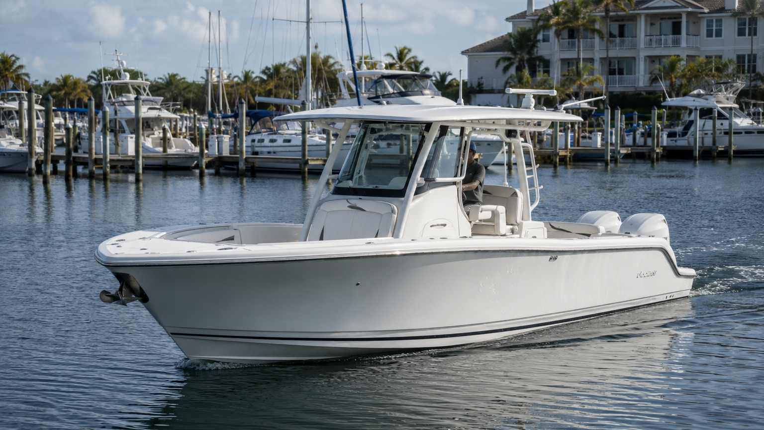 pursuit boats s 288 premium marina arrival 11
