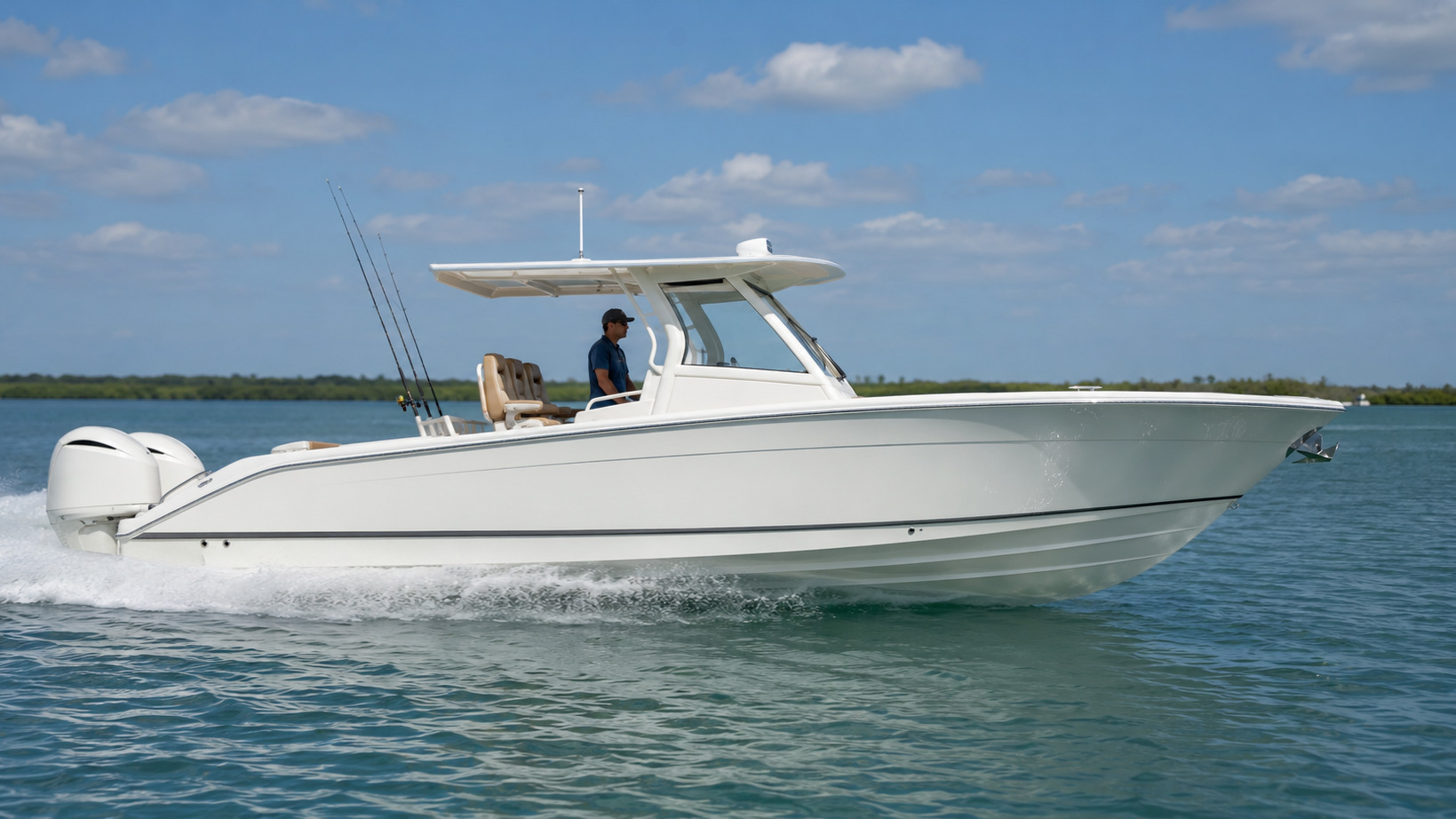 pursuit boats s 288 side profile underway 10