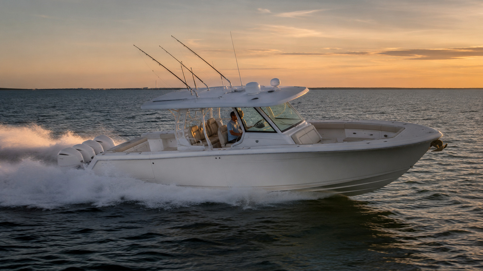 pursuit boats s 358 sunset running hero 17