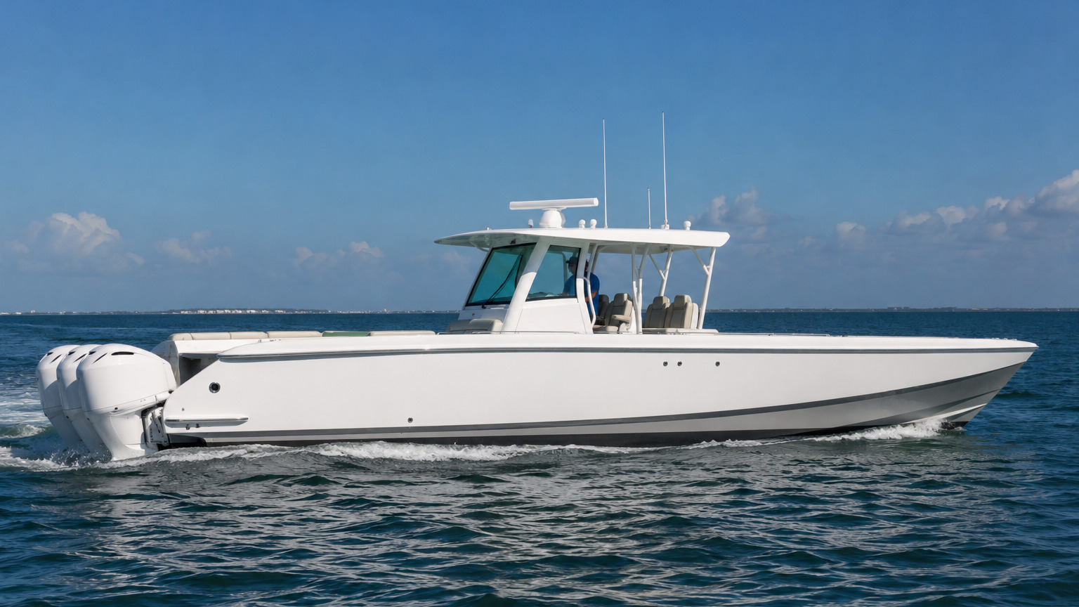 pursuit boats s 378 side profile underway 10