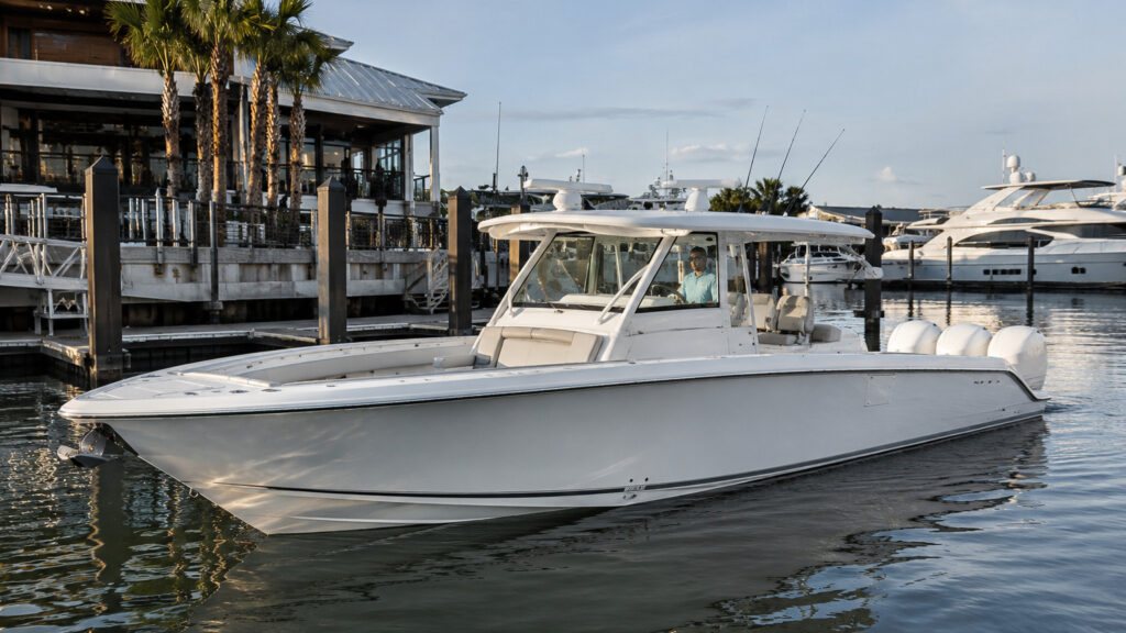 pursuit boats s 388 premium marina arrival 11