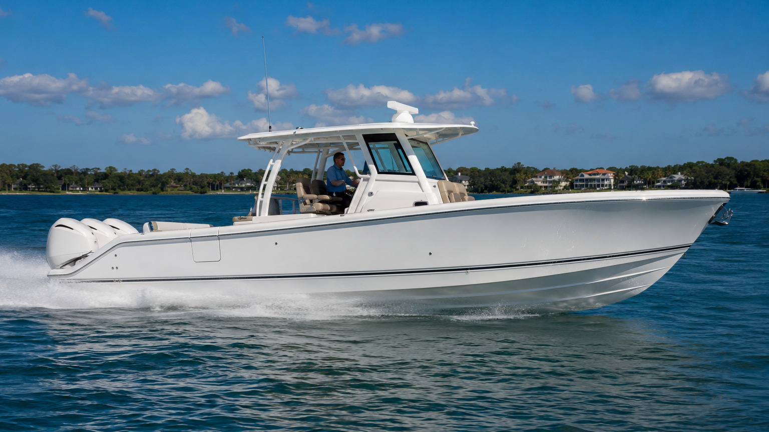 pursuit boats s 388 side profile underway 10