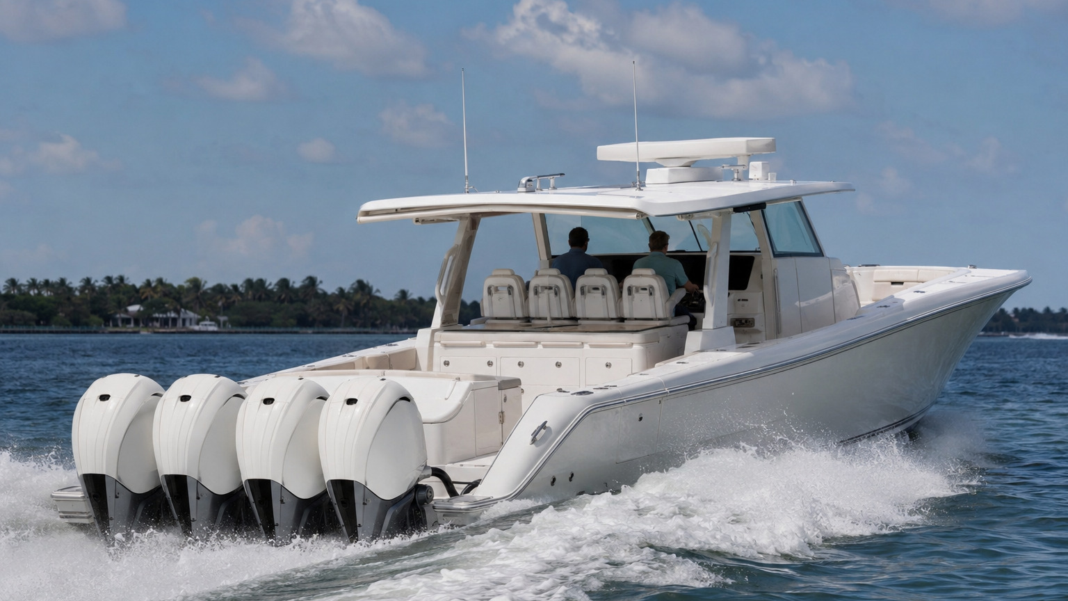 pursuit boats s 428 rear quarter running 03
