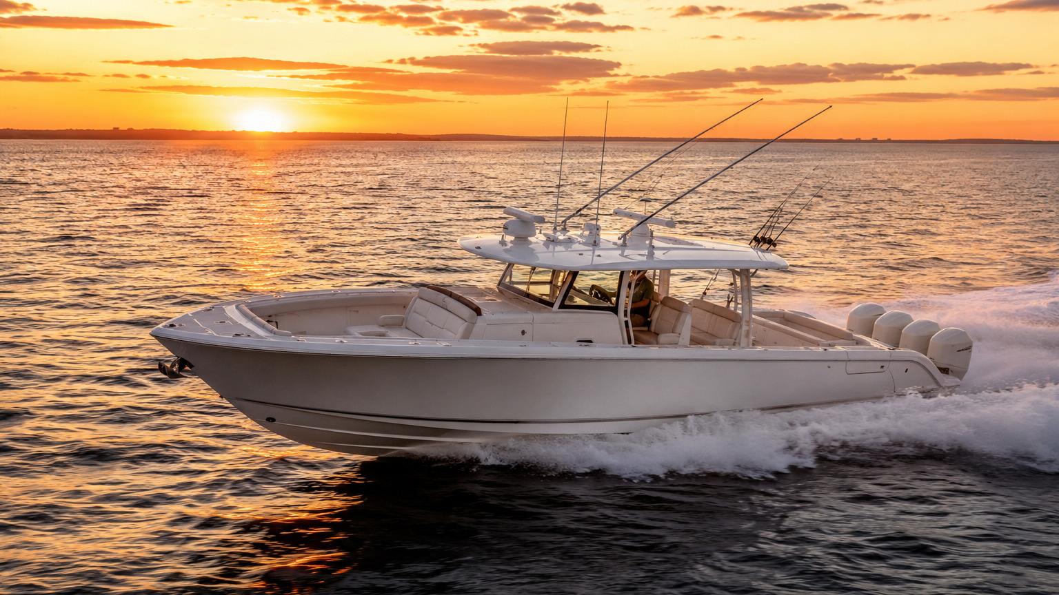 pursuit boats s 428 sunset running hero 17