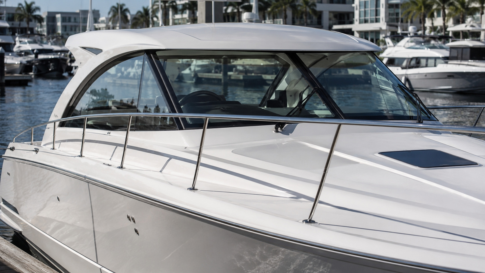 regal boats 38 grande coupe hardtop glass detail 16