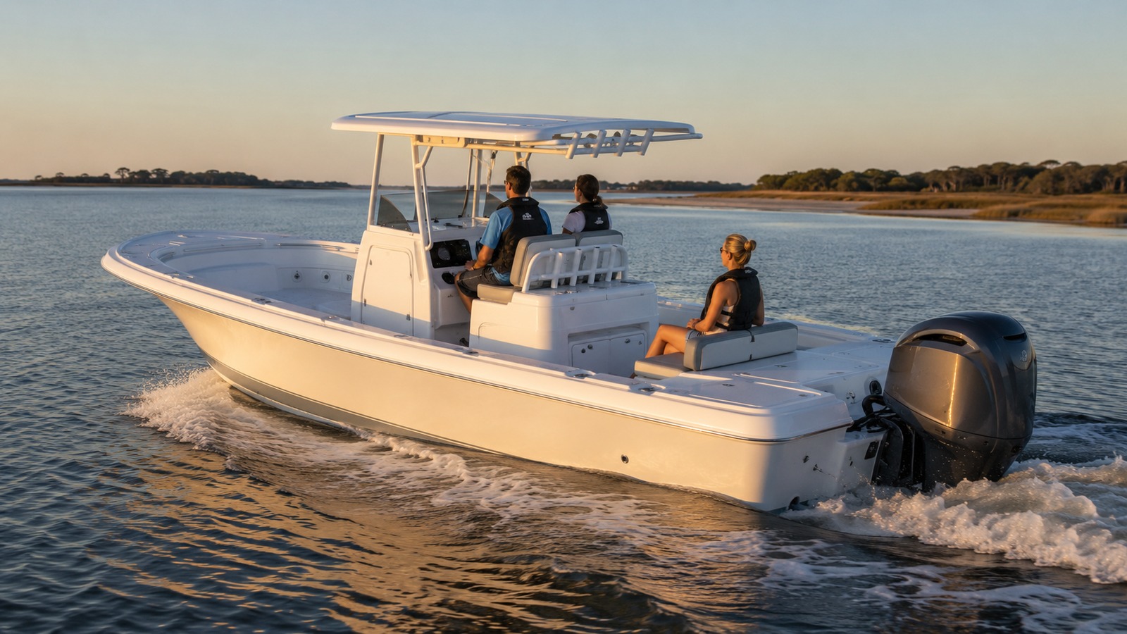 yellowfin boats 26 hybrid golden hour cruising 23