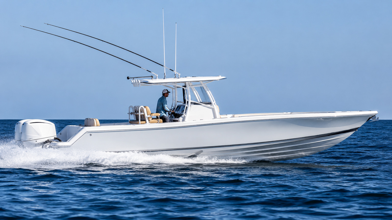 yellowfin boats 32 offshore side profile running 04