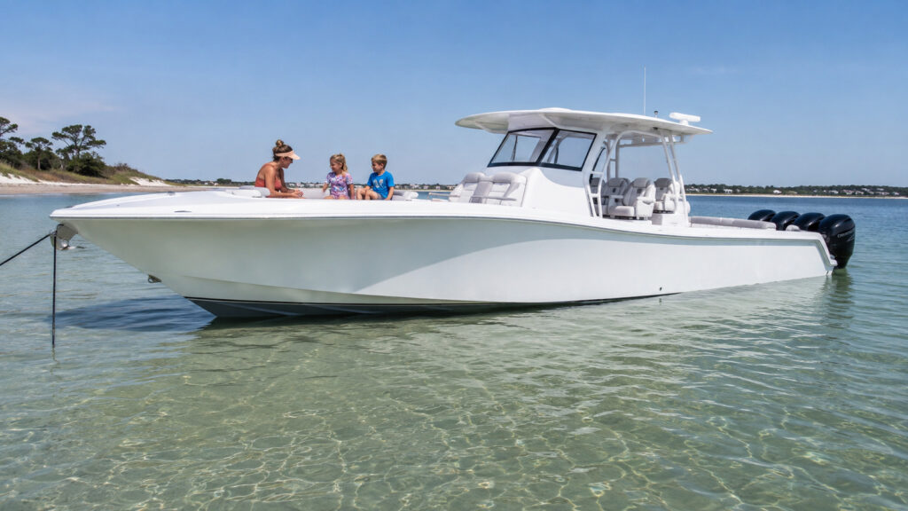 yellowfin boats 42 offshore sandbar lifestyle 01